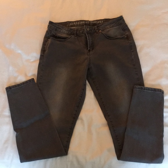 Articles Of Society Denim - Barely worn, Destressed grey jeans!